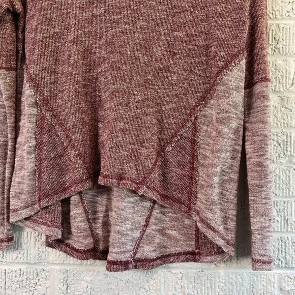 Others Follow Women's Small Red Long Sleeve Blouse Cozy Casual - Picture 4 of 5